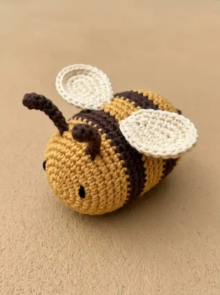 Mini Crochet Bumblebee Pattern With Oval Body