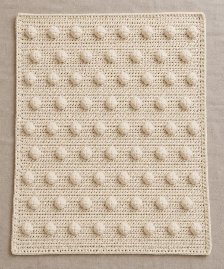 Crochet Bobble Baby Blanket Free Baby Blanket Crochet Tutorial