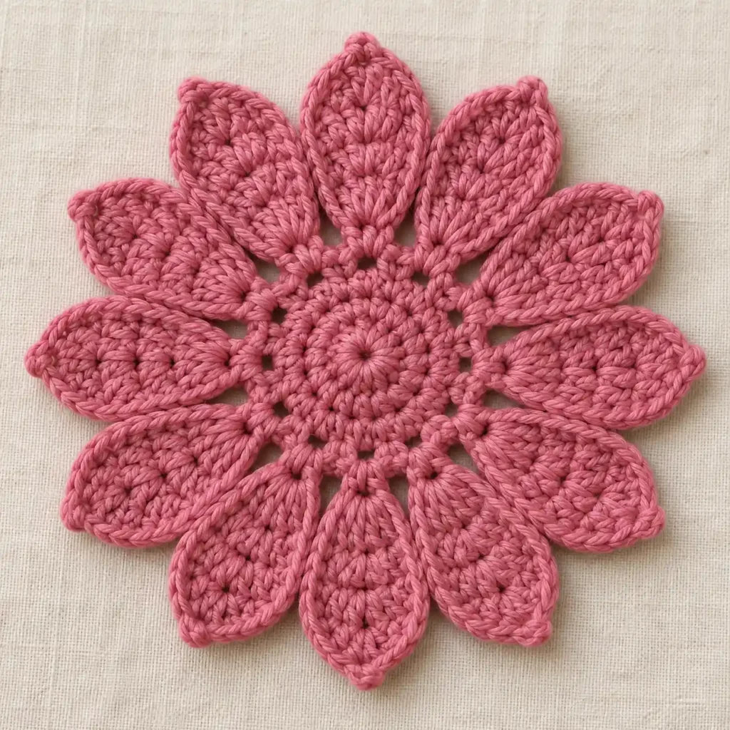 Crochet Dahlia Flower Free Pattern