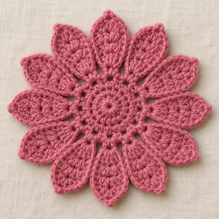 Crochet Dahlia Flower Free Pattern
