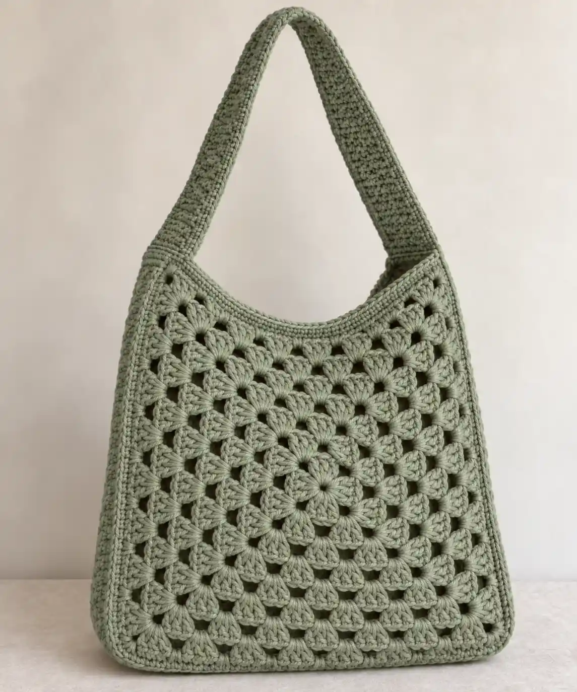 Granny Square Crochet Bag: Sage Green Hobo Bag Free Crochet Pattern 11 Granny Square Crochet Bag: Sage Green Hobo Bag Free Crochet Pattern